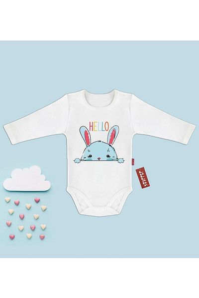 Lullaby Hello Rabbit Long Sleeve Body & Bodysuit with Snaps from the Shoulder