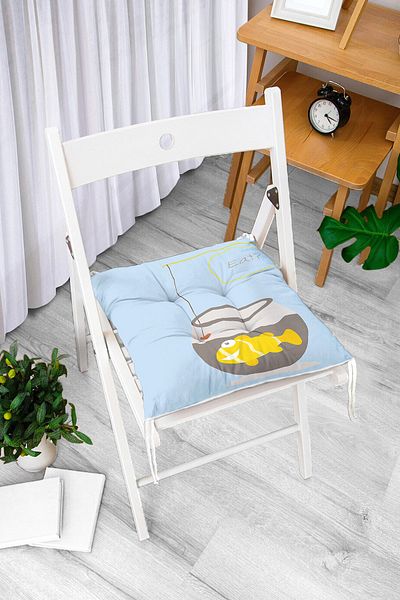 Realhomes Pernă de scaun cu puf imprimată digital cu design personalizat