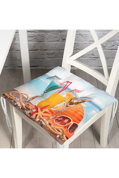 Realhomes Custom Design Digital Printed Pouf Chair Cushion