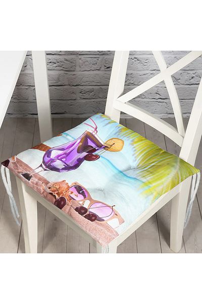 Realhomes Custom Design Digital Printed Pouf Chair Cushion