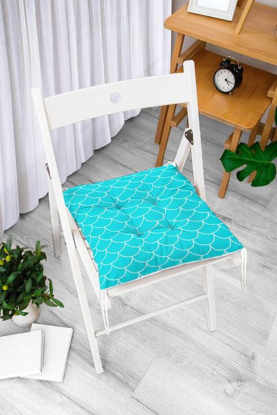 Realhomes Digital Printed Fluffy Square Chair Cushion
