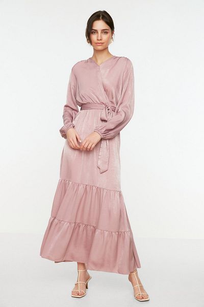 Trendyol Modest Evening Dress - Pink - Basic