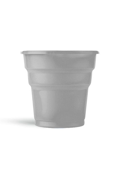 Roll-Up Kikajoy Silver Plastic Soft Drink Cup 25 pcs