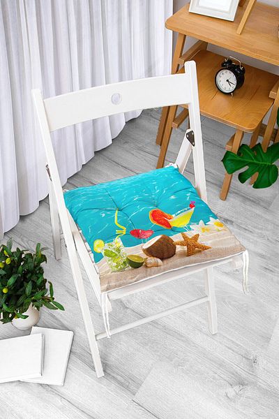 Realhomes Custom Design Digital Printed Pouf Chair Cushion