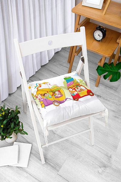 Realhomes Real Homes Digital Printed Fluffy Chair Cushion