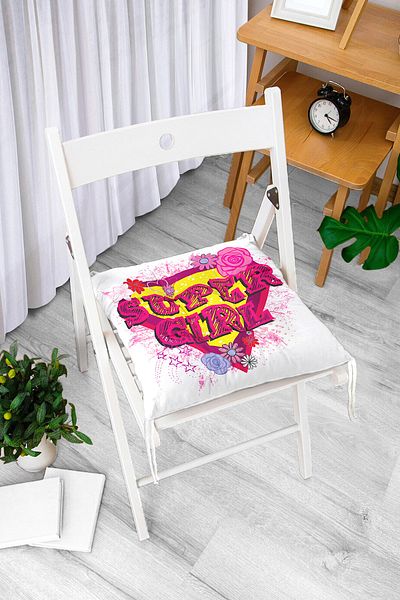 Realhomes Custom Design Digital Printed Pouf Chair Cushion