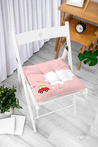 Realhomes Real Homes Digital Printed Fluffy Square Chair Cushion
