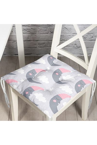 Realhomes Real Homes Digital Printed Fluffy Square Chair Cushion