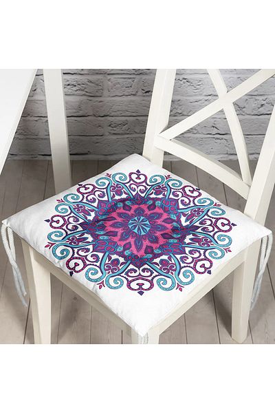 Realhomes Real Homes Digital Printed Fluffy Square Chair Cushion