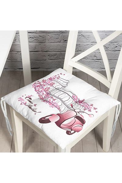 Realhomes Modern Italia Digital Printed Fluffy Square Chair Cushion