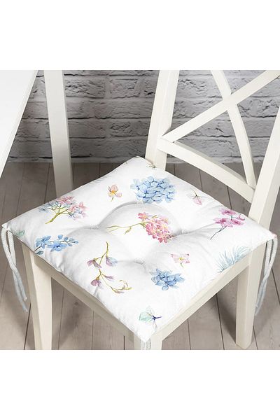 Realhomes Livense Special Design Flower Patterned Modern Fluffy Chair Cushion