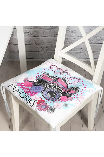 Realhomes Custom Design Digital Printed Pouf Chair Cushion