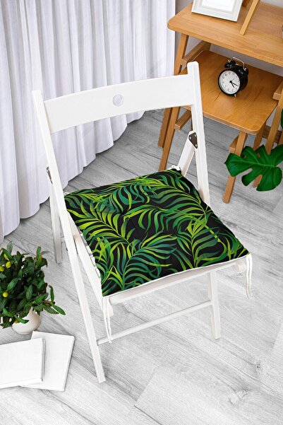 Realhomes Digitalno štampani moderni mekani jastuk za stolicu sa uzorkom zele...