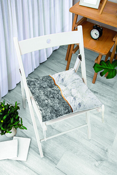 Realhomes Чорно-білий мармуровий дизайн, цифровий друк, сучасна подушка для с...