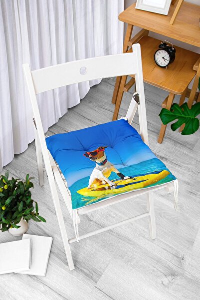 Realhomes Digitalno štampani moderni mekani jastuk za stolicu u obliku psa ko...