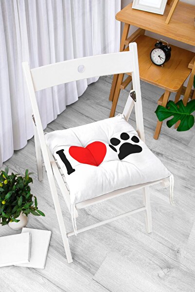 Realhomes Volim moderni, mekani jastuk za stolicu sa digitalno štampanim otis...