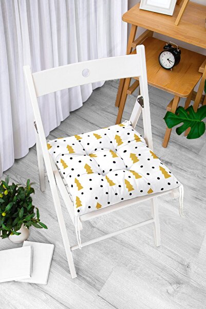 Realhomes Digitalno štampana moderna mekana podloga za stolicu sa zlatnim det...