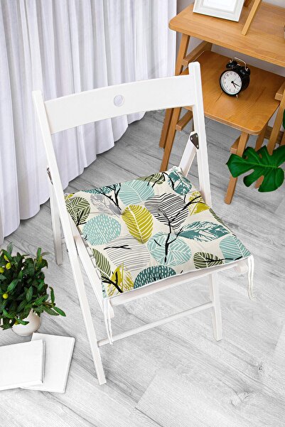 Realhomes Beyaz Zemin Üzerinde Yaprak Desenli Dijital Baskılı Modern Pofidik ...