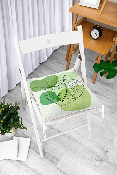 Realhomes Digitalno štampani moderni pufasti jastuk za stolicu sa motivom lis...