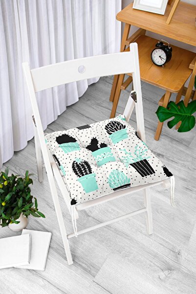 Realhomes Crni kaktus sa polka tačkama, digitalno štampani moderni mekani jas...
