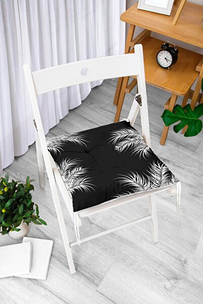 Realhomes Digitalno štampani moderni mekani jastuk za stolicu sa uzorkom beli...