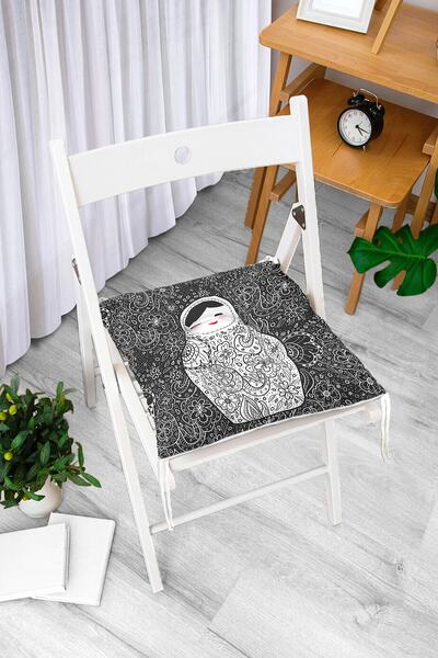 Realhomes Matryoshka digitalno štampani moderni mekani jastuk za stolicu na p...
