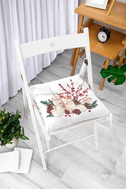 Realhomes Božićni digitalno štampani moderni mekani jastuk za stolicu sa diza...