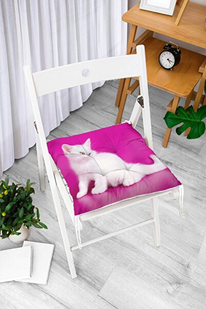 Realhomes Милий цифровий принт з малюнком котика на сучасній м'якій подушці д...