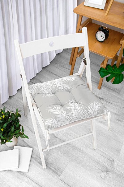 Realhomes Digitalno štampani moderni mekani jastuk za stolicu sa uzorkom beli...