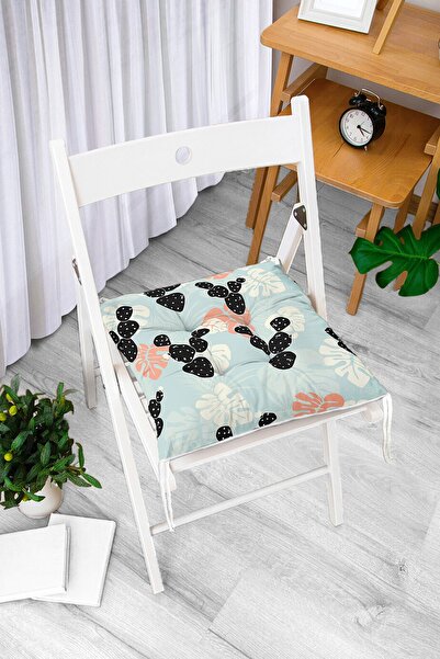 Realhomes Digitalno štampani moderni mekani jastuk za stolicu sa uzorkom list...
