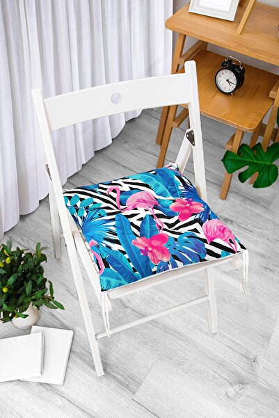 Realhomes Geometrijski plavo-roze flamingo dizajniran digitalno štampani meka...