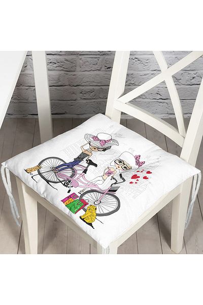 Realhomes Custom Design Digital Printed Pouf Chair Cushion