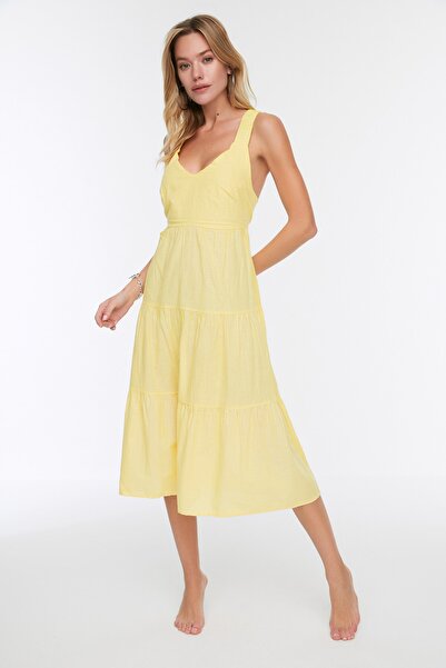 Trendyol Collection Kleid - Gelb - Smock-Kleid