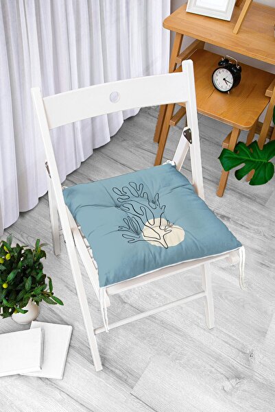 Realhomes Soyut Çizimli Çiçek Tasarımlı Dijital Baskılı Modern Pofidik Sandal...