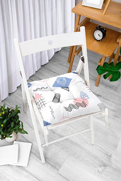 Realhomes Šareni geometrijski oblici, digitalno štampani mekani jastuk za sto...