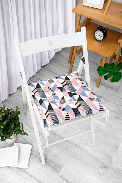 Realhomes Moderni pufasti jastuk za stolicu sa digitalnim štampanim geometrij...