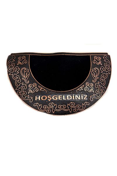 bademlerhali Half Moon Welcome Written Door Mat D Model