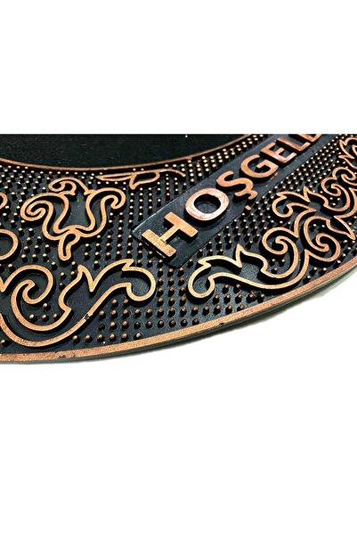 bademlerhali Half Moon Welcome Written Door Mat D Model