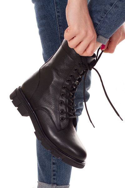 derithy Vidonte Genuine Leather Boots-erc2050-black