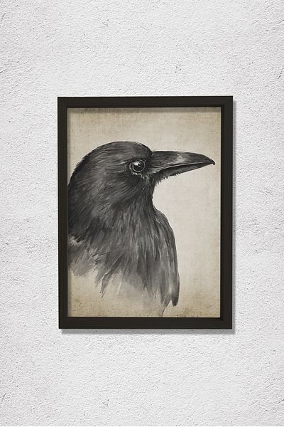Dekor Loft Pictură de perete într-un cadru de pin natural Acuarelă antică Războinic