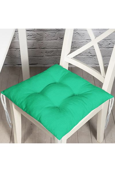 Realhomes Green Colored Fluffy Chair Cushion