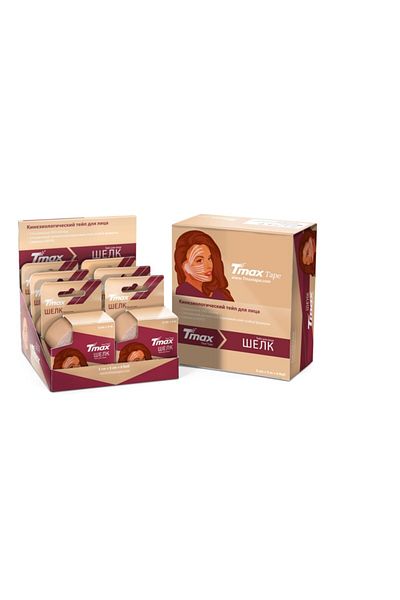 TMAX Tape Kinezyo Tape Band Pain Sportsman Tape Beauty for Face Knead 6 Pieces Box