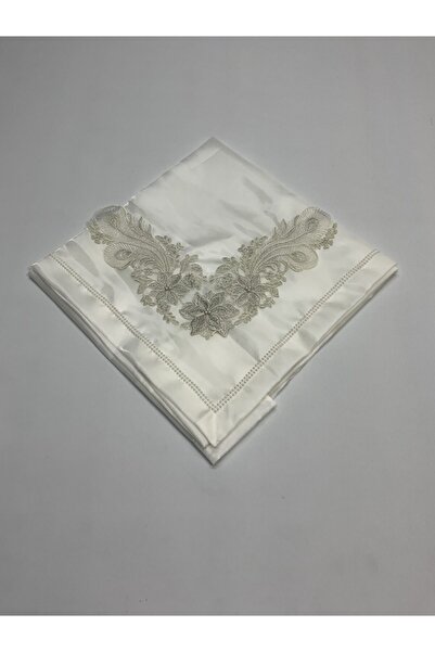 Çalışkan Çeyiz Evi 3D French Guipure Lace Pearl Embroidered Dowry Monorail Lu...