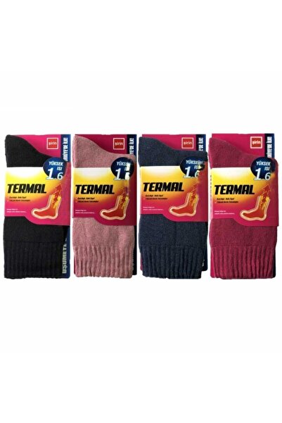 Şirin Kadın Pembe Yüksek Isı Termal Çorap 4 Adet