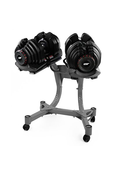 USR Adx40 2x40 Kg Ayarlanabilir Dambıl + Stand Set