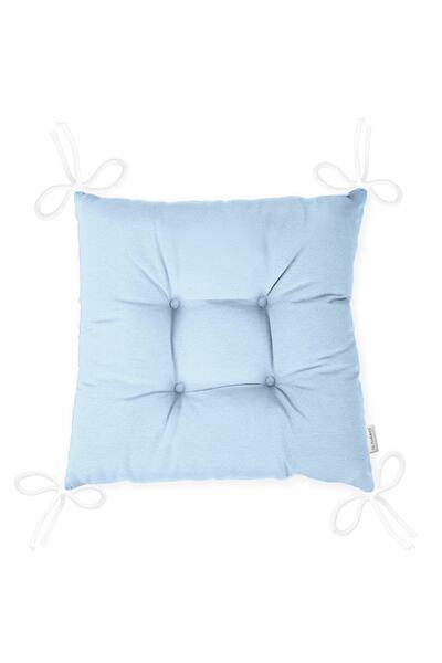 Realhomes Bebek Mavi Dijital Baskılı Pofidik Kare Sandalye Minderi