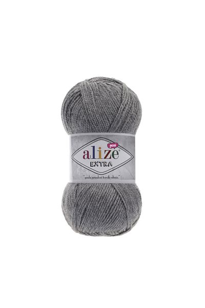 Alize Extra Hand Knitting Yarn 021 Grey Melange