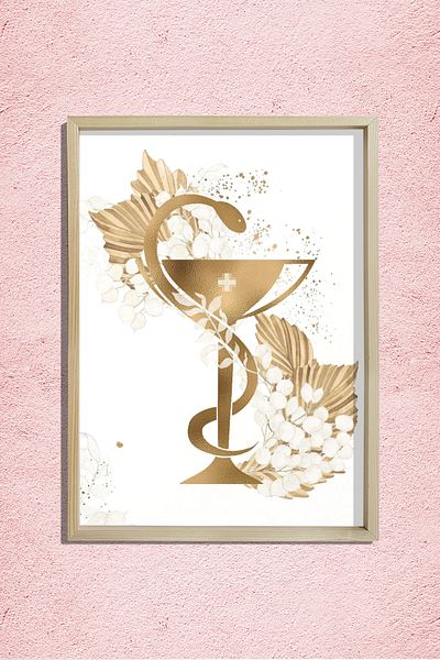 Dekor Loft Vintage Pharmacy Art, Ζωγραφική τοίχου με μπολ Hygeia