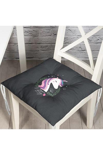 Realhomes Σετ παιδικής καρέκλας και μαξιλαριού Unicorn Design