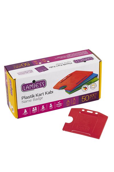 Lamiess Red Horizontal Plastic Card Container 50 Liters